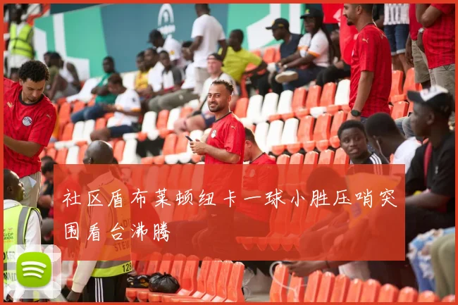 社区盾布莱顿纽卡一球小胜压哨突围看台沸腾